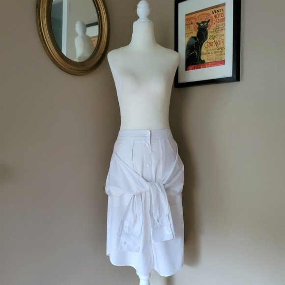 Alexander Wang Sleeve Tied White Skirt Size 4 EUC - Picture 10 of 16